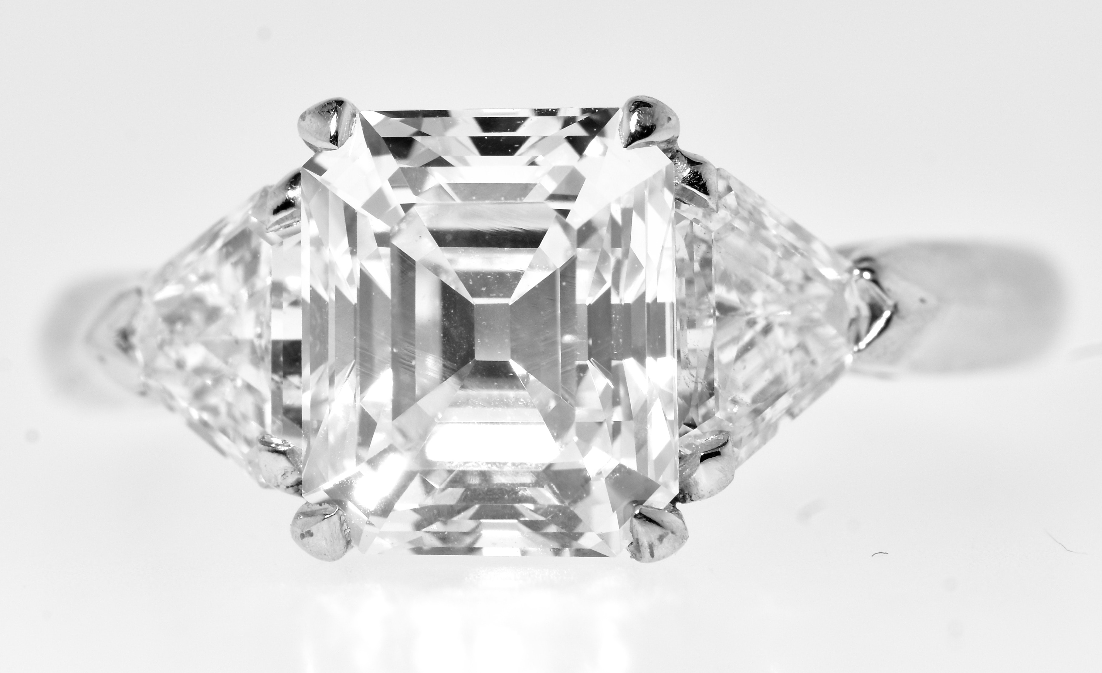 1.5Ct Asscher Cut Art Deco Vintage Engagement Ring 14k White Gold Over  Simulated | eBay